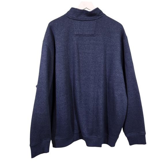 Izod Blue 1/4 Zip Sweater/ Sweatshirt Sz 2XL - Picture 2 of 9